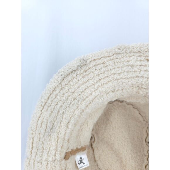 Y2K Styled Faux Suede Shred Alert Bucket Hat Wired Brim Hibiscus Flower - Picture 9 of 14